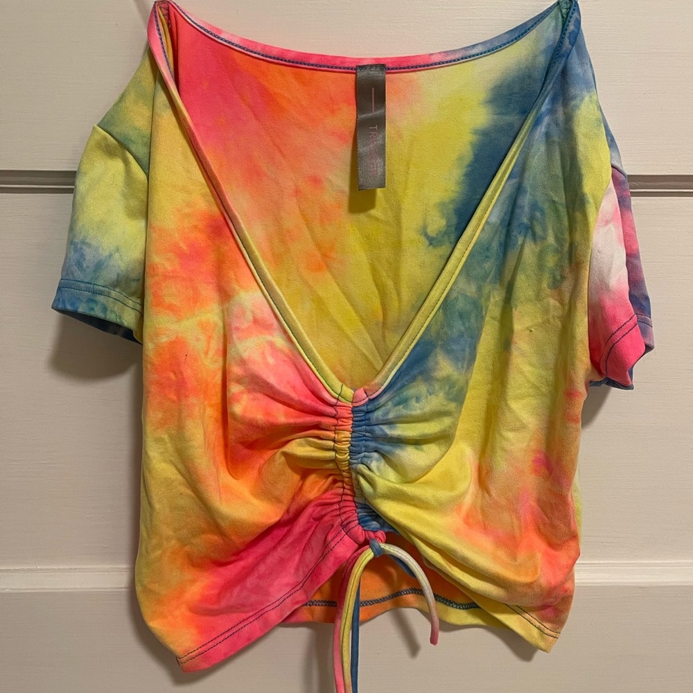 Tie Dye Cropped Tie Top